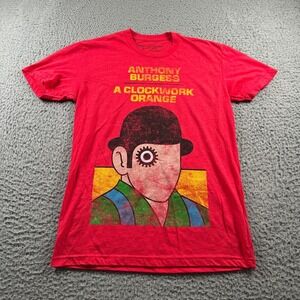 Out of Print Shirt‎ Mens S A Clockwork Orange Graphic Red Retro Short Sleeve